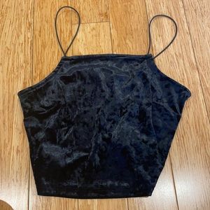 Wild fable velvet black top
